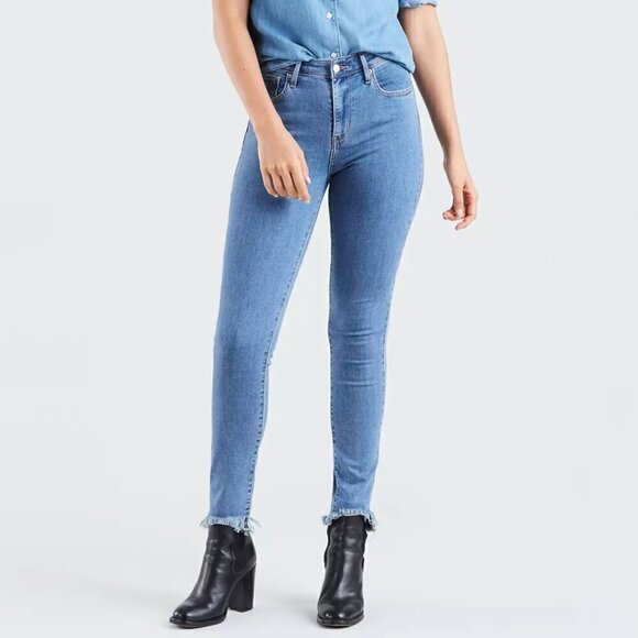 NEW Levi's 721 High Rise Skinny Jeans Medium Wash Size 25 - Picture 1 of 9